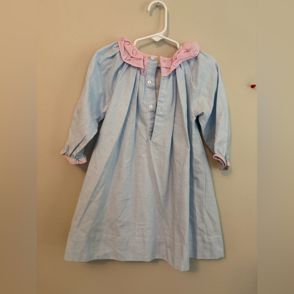 PA Classics Blue and Pink Gingham Dress - Picture 2 of 4